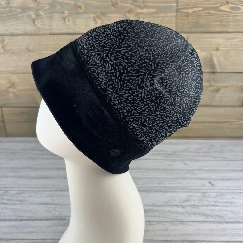 Zella Womens Beanie‎ Black Gray One Size